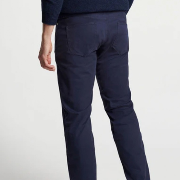 Peter Millar Men's Size 32 Navy Delvin Five-Pocket Pant MSRP $245 - Picture 2 of 8